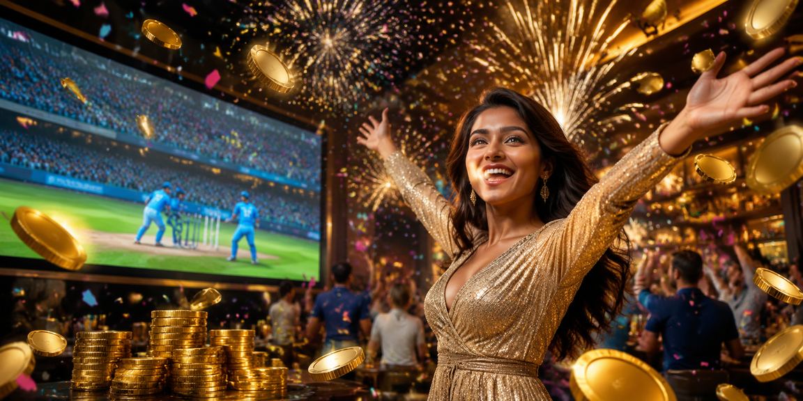 Cricket betting action in India with players in stadium